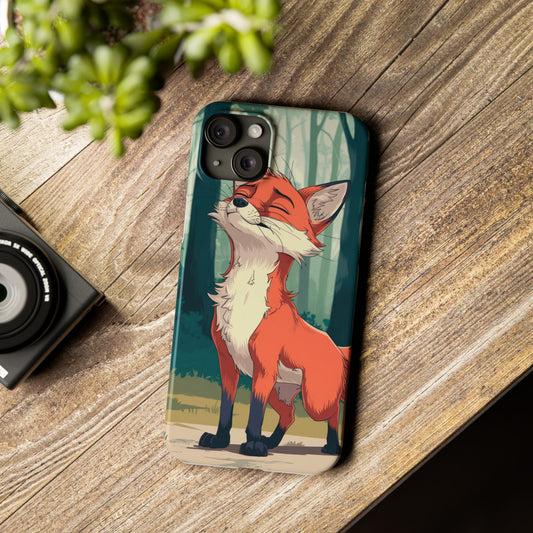 Slim Phone Case Fox Animal Anime Design for iPhone & Samsung – Stylish & Protective,  Fox Animal Anime Design for IPhone Cases Design