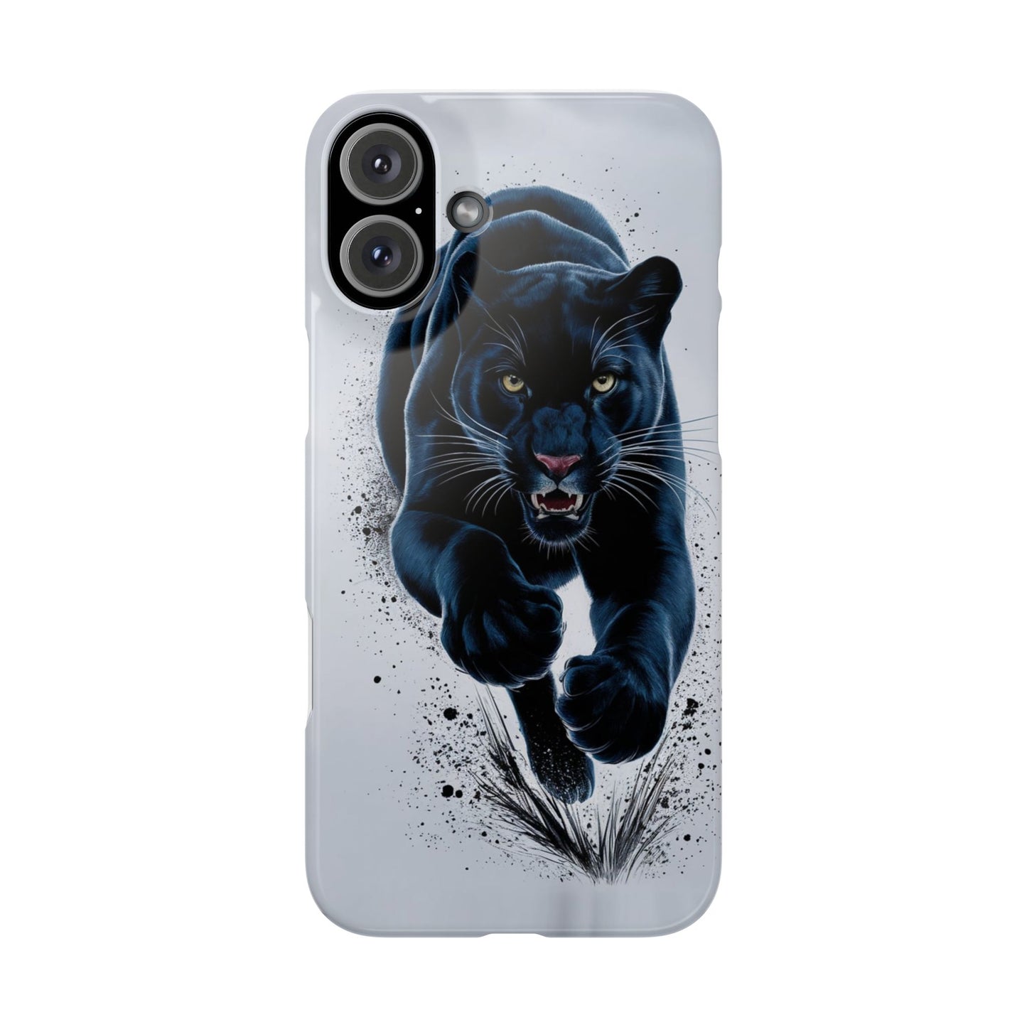Slim Phone Cases Ai Design, Slim Phone Case for iPhone® – AI Black Panther Design: Sleek Style Meets Everyday Protection, Scratch-Resistant Slim Cases for iPhone