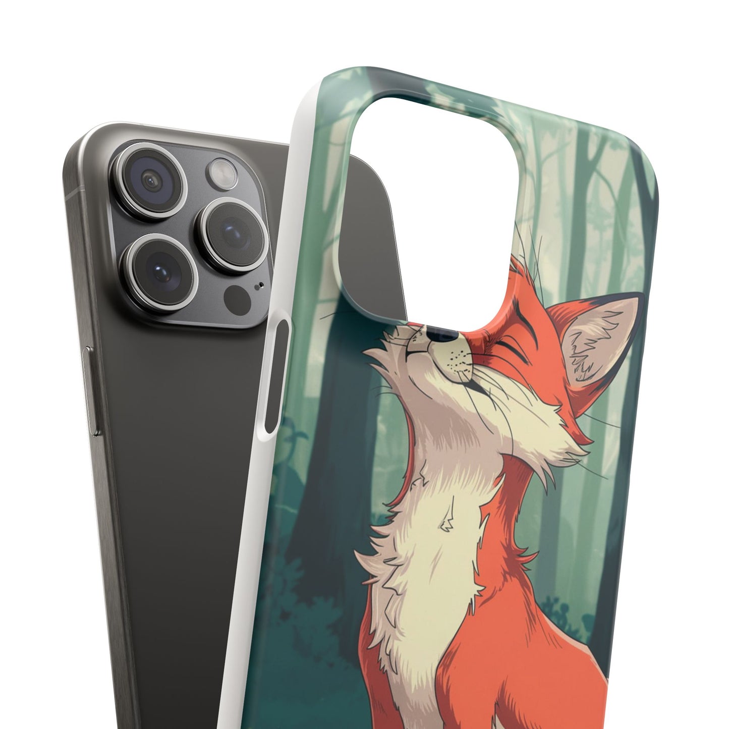 🔥 Snap Case – Fox Anime Design for iPhone & Samsung | Sleek & Stylish Protection for Anime Lovers! Minimalist Fox Japanese Anime Design for iPhone & Samsung
