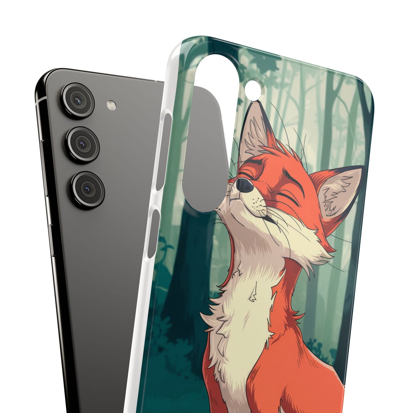 🔥 Snap Case – Fox Anime Design for iPhone & Samsung | Sleek & Stylish Protection for Anime Lovers! Minimalist Fox Japanese Anime Design for iPhone & Samsung