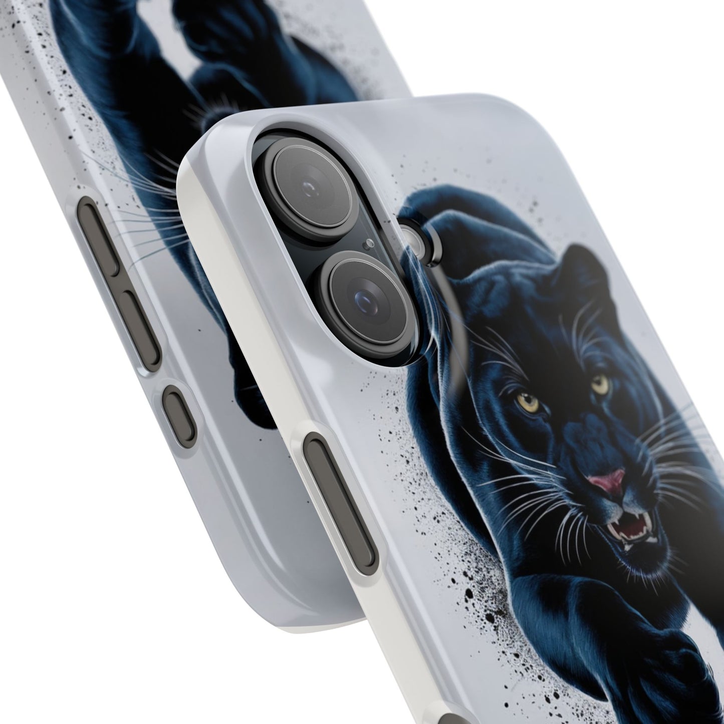 Slim Phone Cases Ai Design, Slim Phone Case for iPhone® – AI Black Panther Design: Sleek Style Meets Everyday Protection, Scratch-Resistant Slim Cases for iPhone