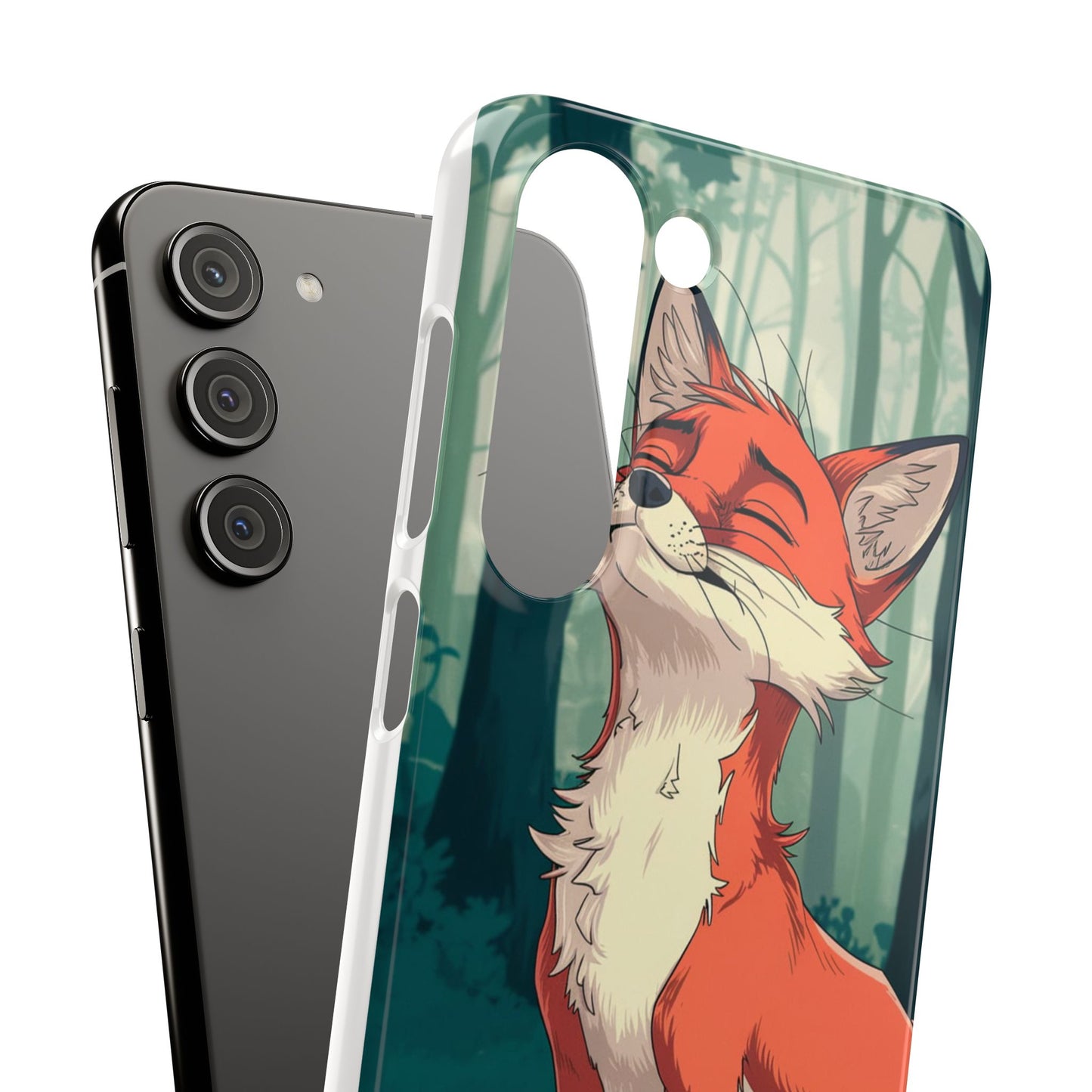🔥 Snap Case – Fox Anime Design for iPhone & Samsung | Sleek & Stylish Protection for Anime Lovers! Minimalist Fox Japanese Anime Design for iPhone & Samsung