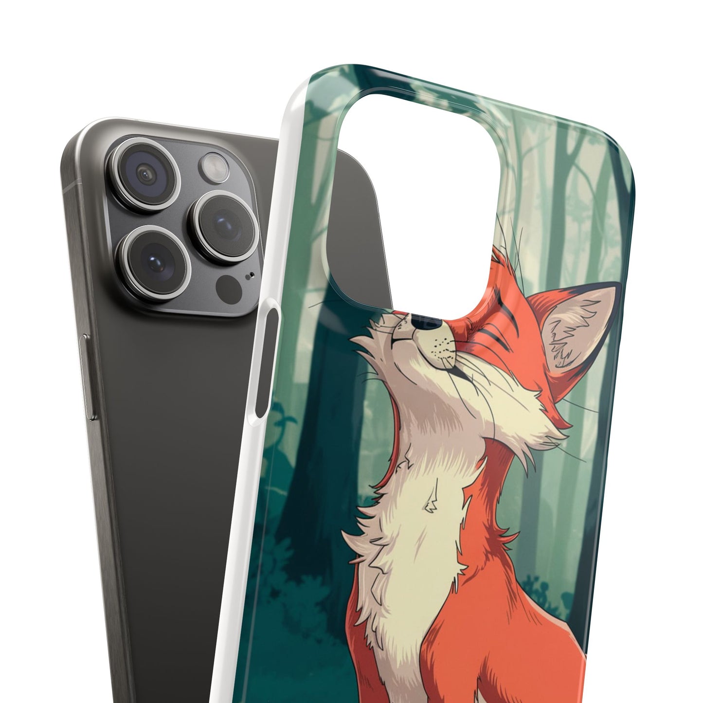 🔥 Snap Case – Fox Anime Design for iPhone & Samsung | Sleek & Stylish Protection for Anime Lovers! Minimalist Fox Japanese Anime Design for iPhone & Samsung