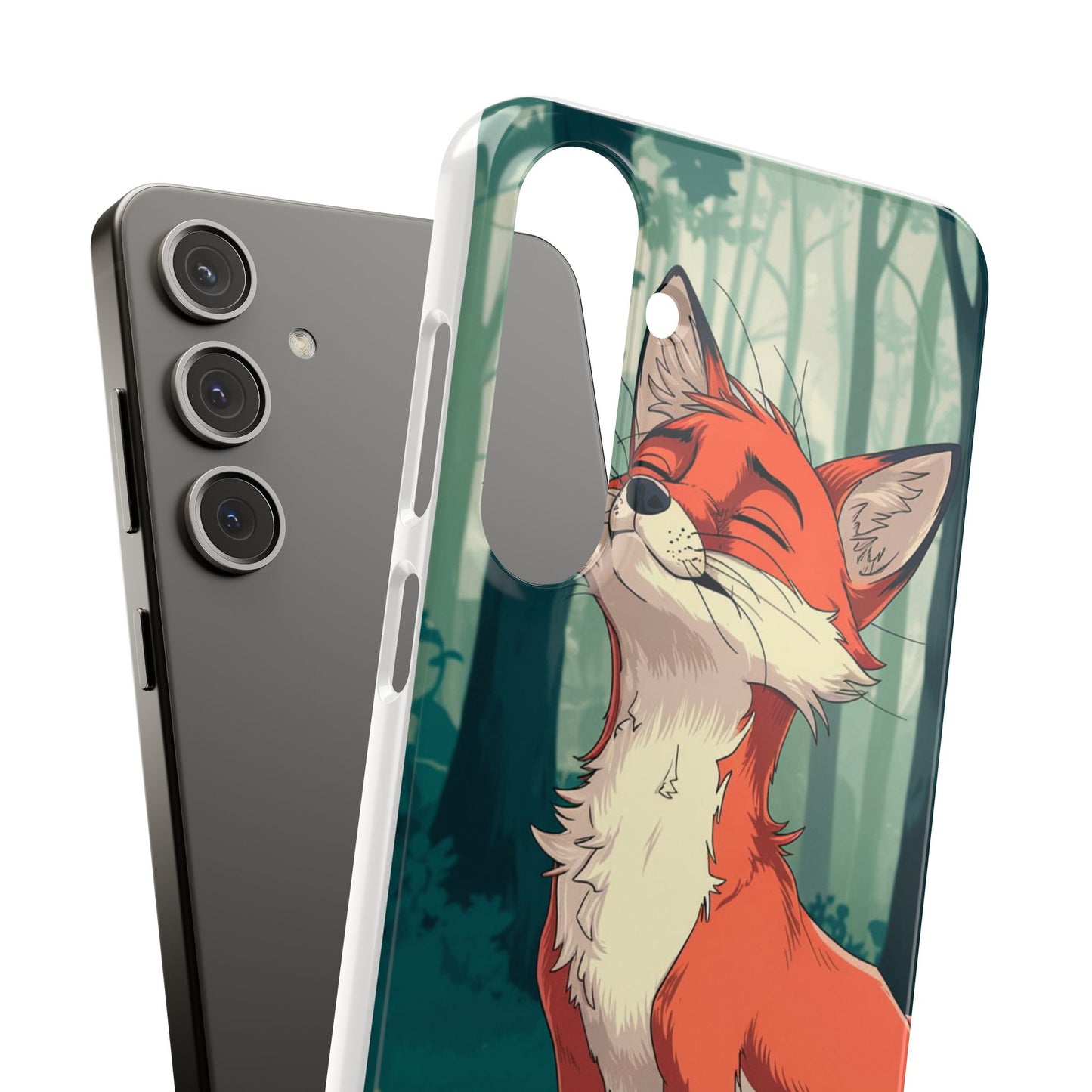 🔥 Snap Case – Fox Anime Design for iPhone & Samsung | Sleek & Stylish Protection for Anime Lovers! Minimalist Fox Japanese Anime Design for iPhone & Samsung