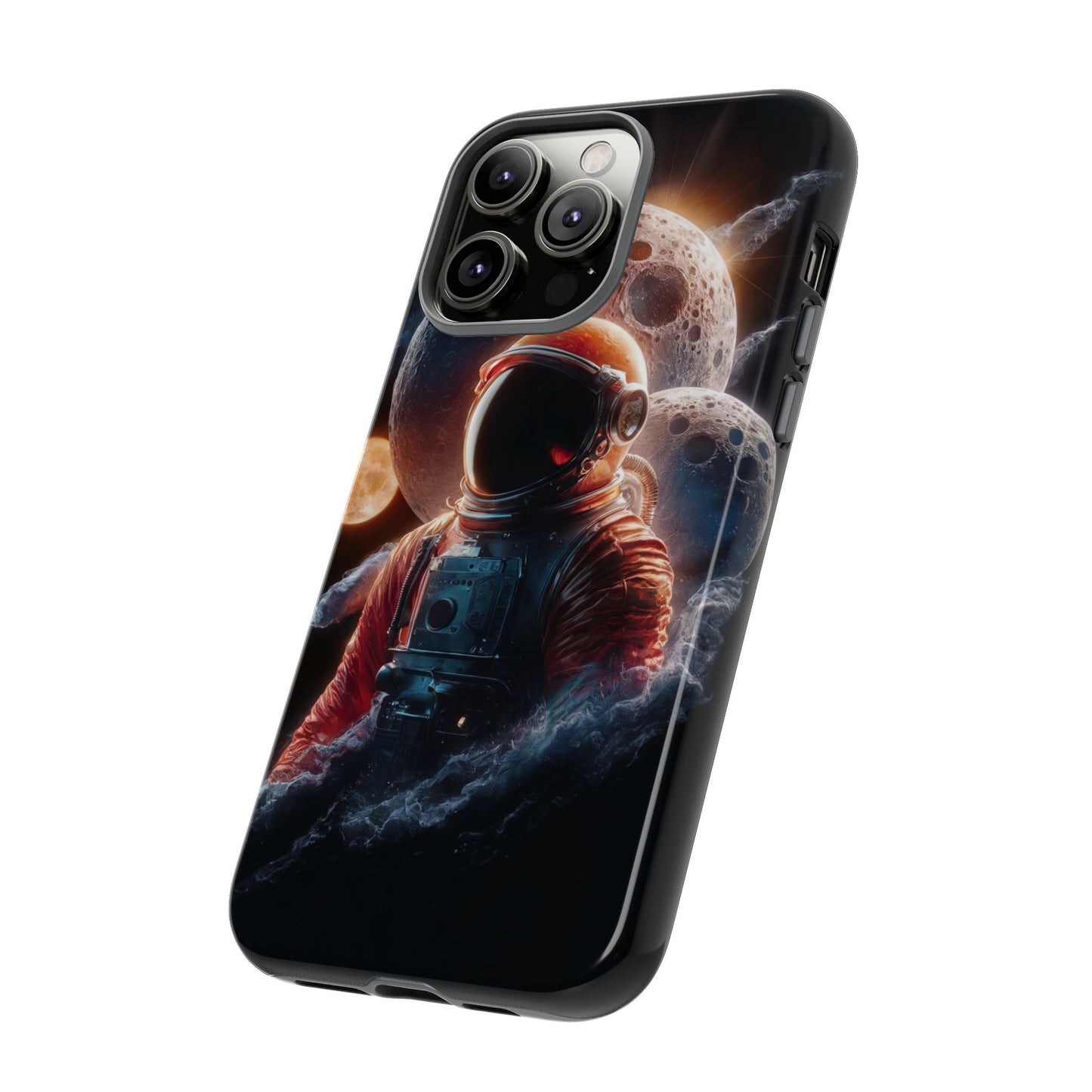 IPhone Tough Cases Space Astronaut Character AI Generated Design --- Tough Phone Cases IPhone Space Astronaut Ai Design --- Tough Phone Cases for iPhone Space Astronaut AI Design