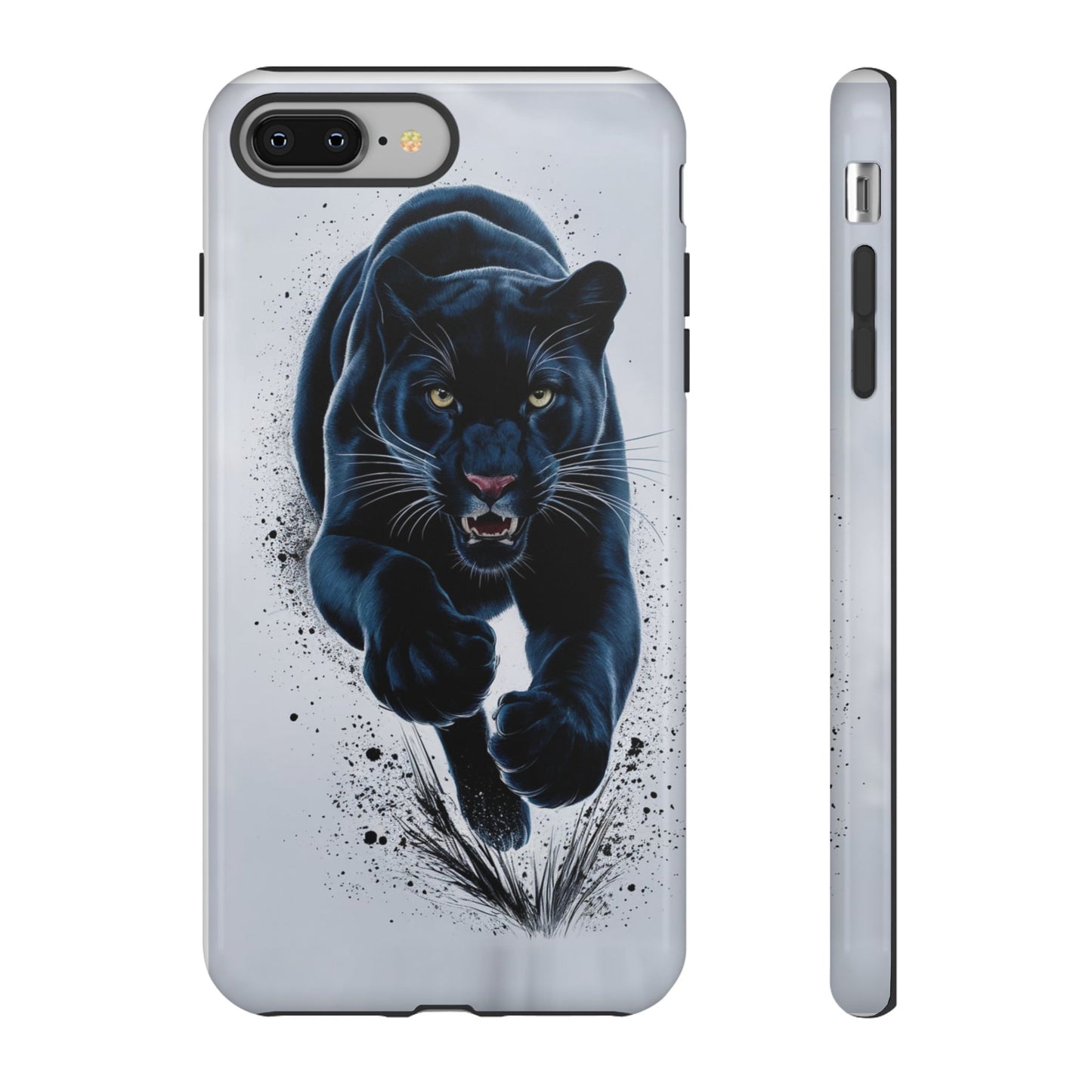 Tough Case for iPhone® – AI Black Panther Design: Bold Protection with Fierce Style, AI Black Panther Design
