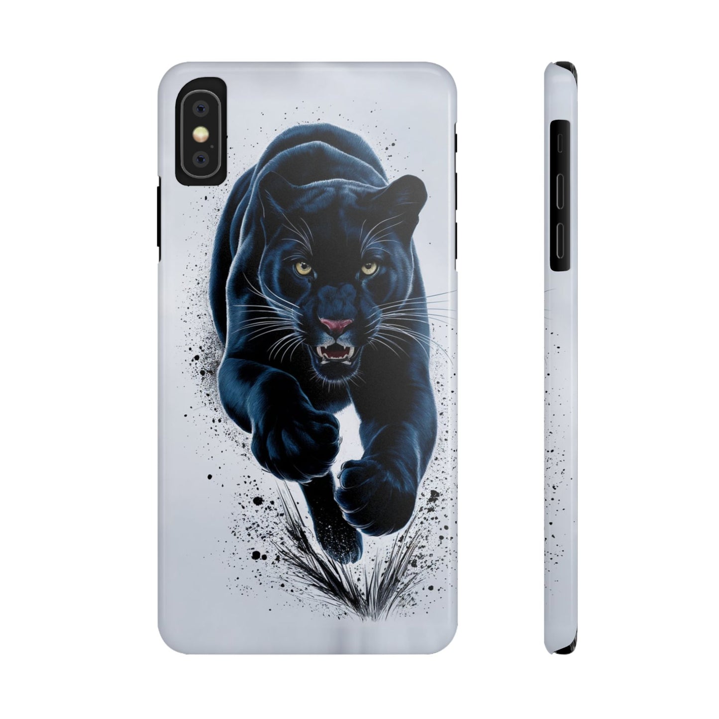 Slim Phone Cases Ai Design, Slim Phone Case for iPhone® – AI Black Panther Design: Sleek Style Meets Everyday Protection, Scratch-Resistant Slim Cases for iPhone