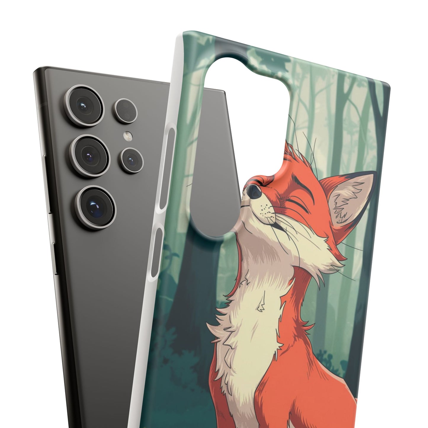 🔥 Snap Case – Fox Anime Design for iPhone & Samsung | Sleek & Stylish Protection for Anime Lovers! Minimalist Fox Japanese Anime Design for iPhone & Samsung