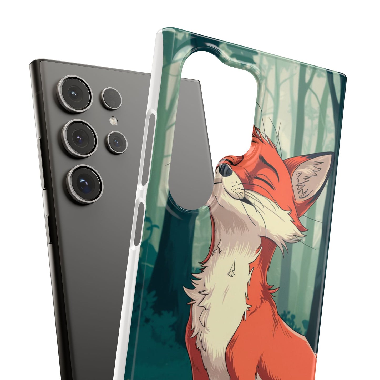 🔥 Snap Case – Fox Anime Design for iPhone & Samsung | Sleek & Stylish Protection for Anime Lovers! Minimalist Fox Japanese Anime Design for iPhone & Samsung