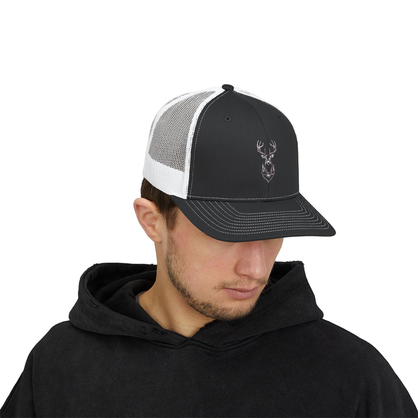 Snapback Trucker Cap – AI Swamp Deer Design | Perfect for Nature Enthusiasts. Wildlife Lover Snapback Trucker Cap Design