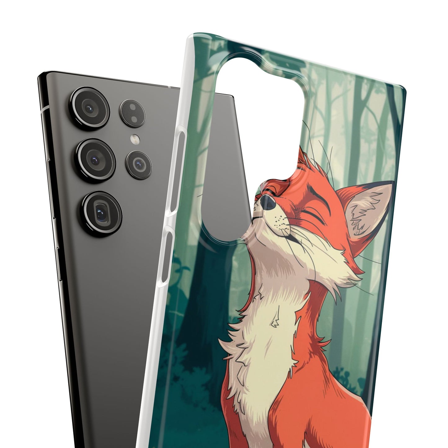 🔥 Snap Case – Fox Anime Design for iPhone & Samsung | Sleek & Stylish Protection for Anime Lovers! Minimalist Fox Japanese Anime Design for iPhone & Samsung