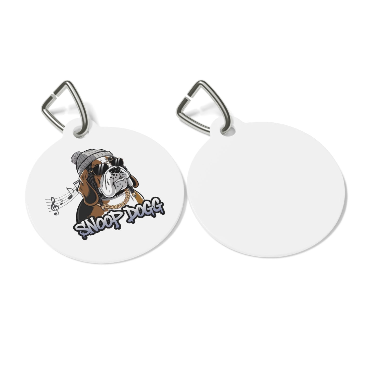 Pet Tag - Dog Typography Funny Ai Image Snoop Best Custom Design-  Pet Tag Design- Best Custom Typography Design Pet Tag