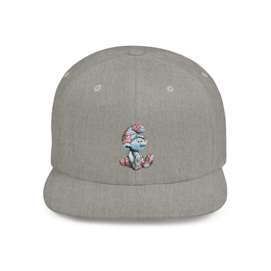 Flat Bill Snapback with AI Cartoon Design – Bold Style Meets Modern Creativity