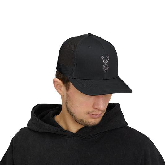 Snapback Trucker Cap – AI Swamp Deer Design | Perfect for Nature Enthusiasts. Wildlife Lover Snapback Trucker Cap Design