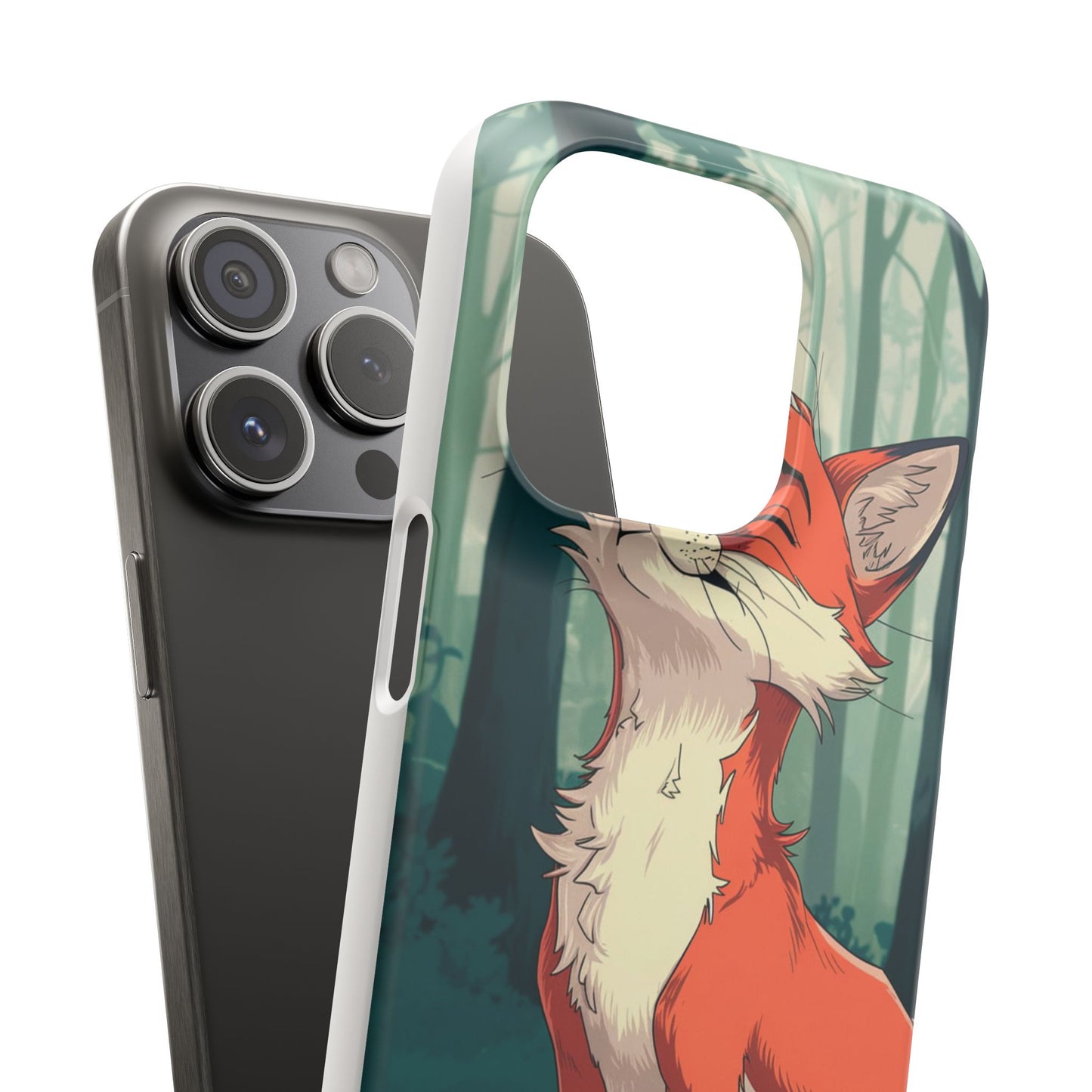 🔥 Snap Case – Fox Anime Design for iPhone & Samsung | Sleek & Stylish Protection for Anime Lovers! Minimalist Fox Japanese Anime Design for iPhone & Samsung