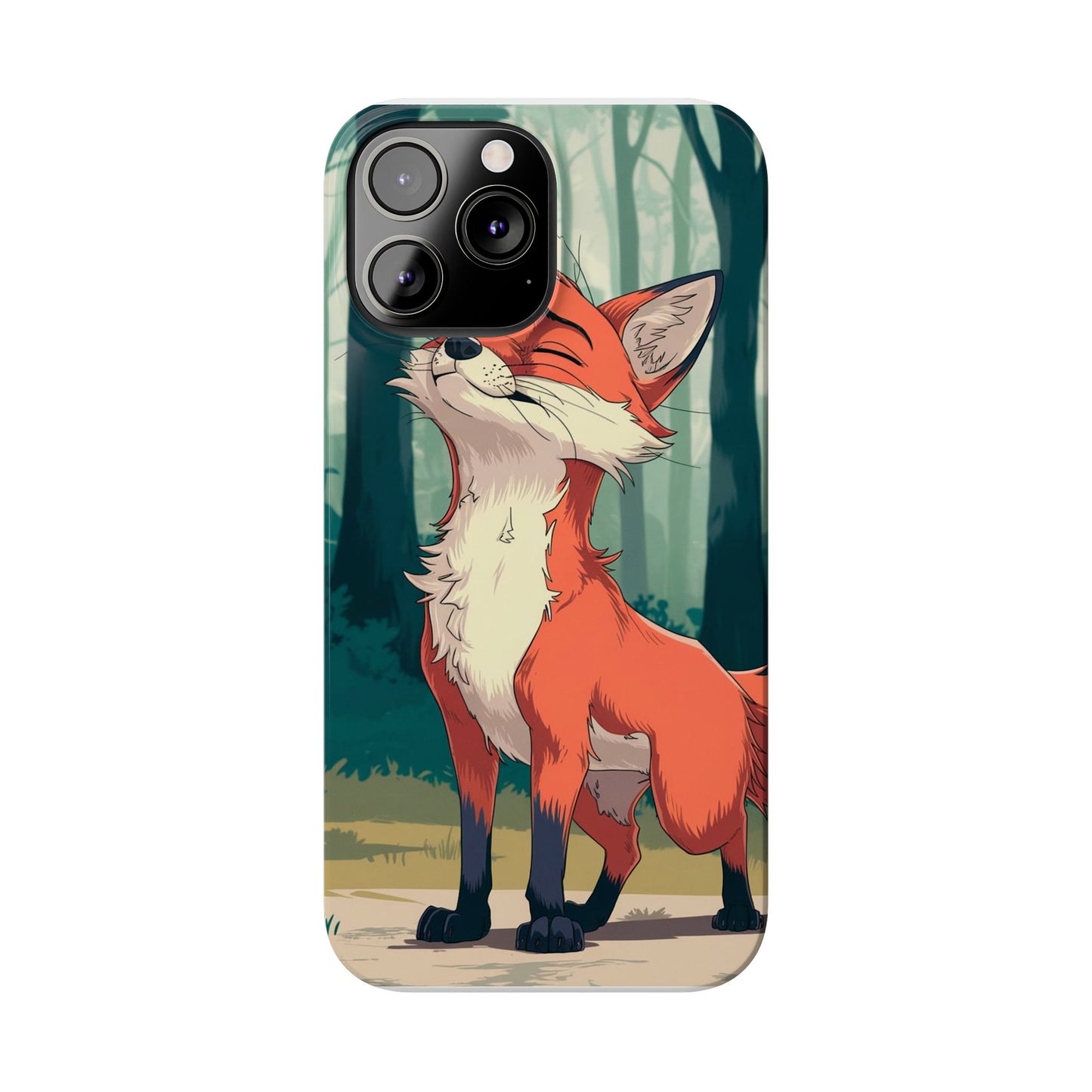 Slim Phone Case Fox Animal Anime Design for iPhone & Samsung – Stylish & Protective,  Fox Animal Anime Design for IPhone Cases Design
