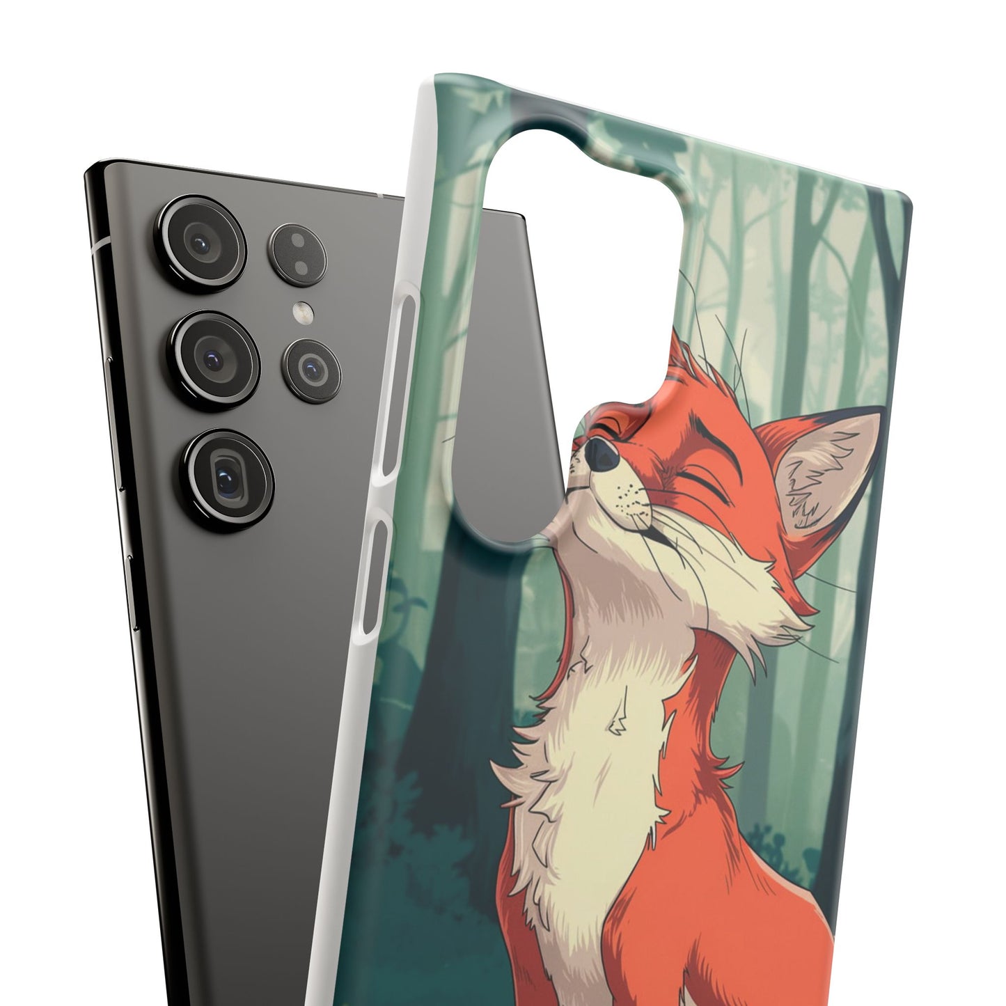 🔥 Snap Case – Fox Anime Design for iPhone & Samsung | Sleek & Stylish Protection for Anime Lovers! Minimalist Fox Japanese Anime Design for iPhone & Samsung