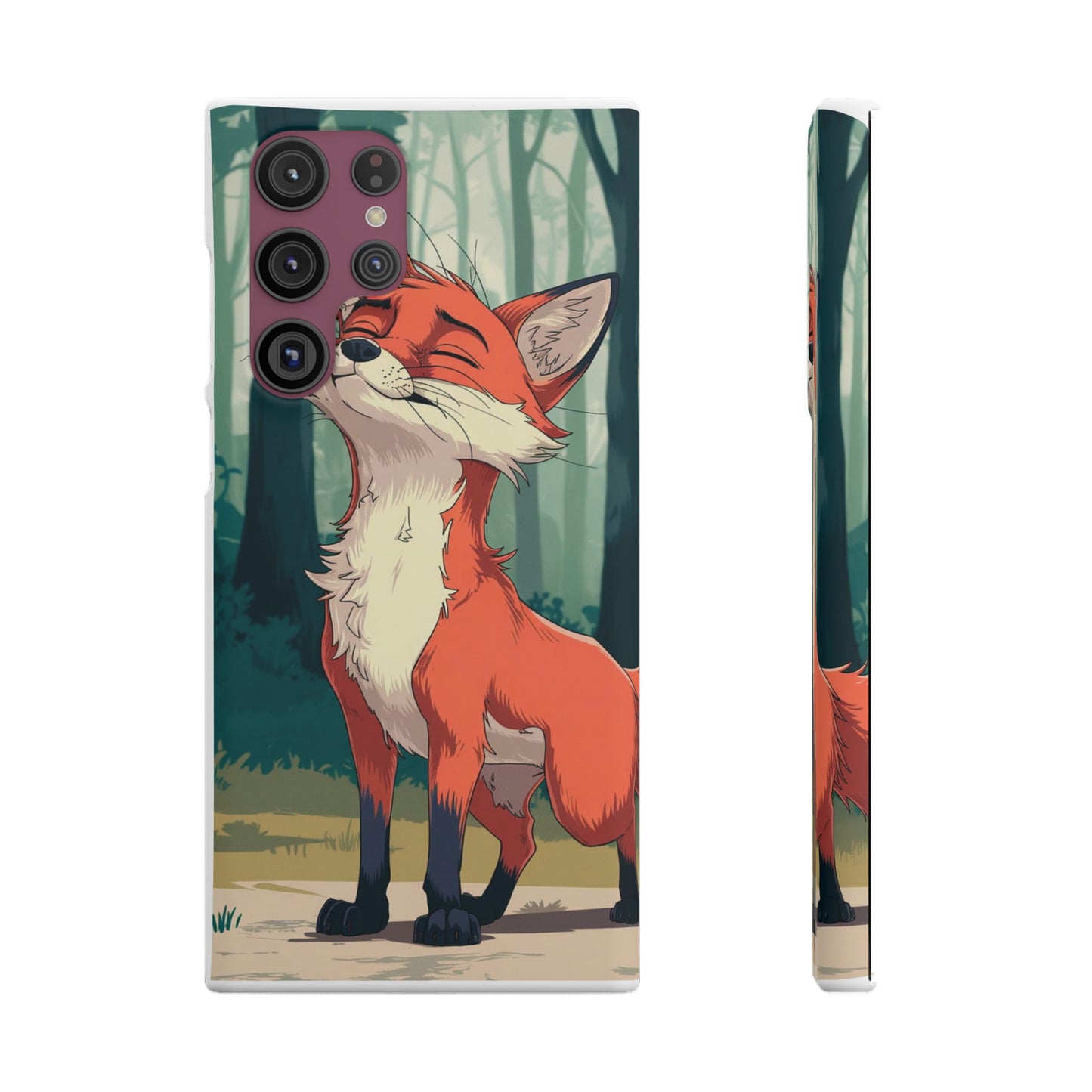 🔥 Snap Case – Fox Anime Design for iPhone & Samsung | Sleek & Stylish Protection for Anime Lovers! Minimalist Fox Japanese Anime Design for iPhone & Samsung