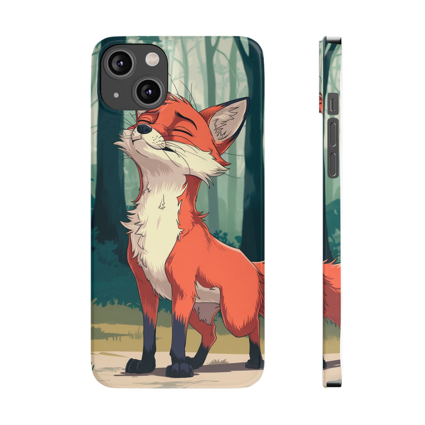 Slim Phone Case Fox Animal Anime Design for iPhone & Samsung – Stylish & Protective,  Fox Animal Anime Design for IPhone Cases Design