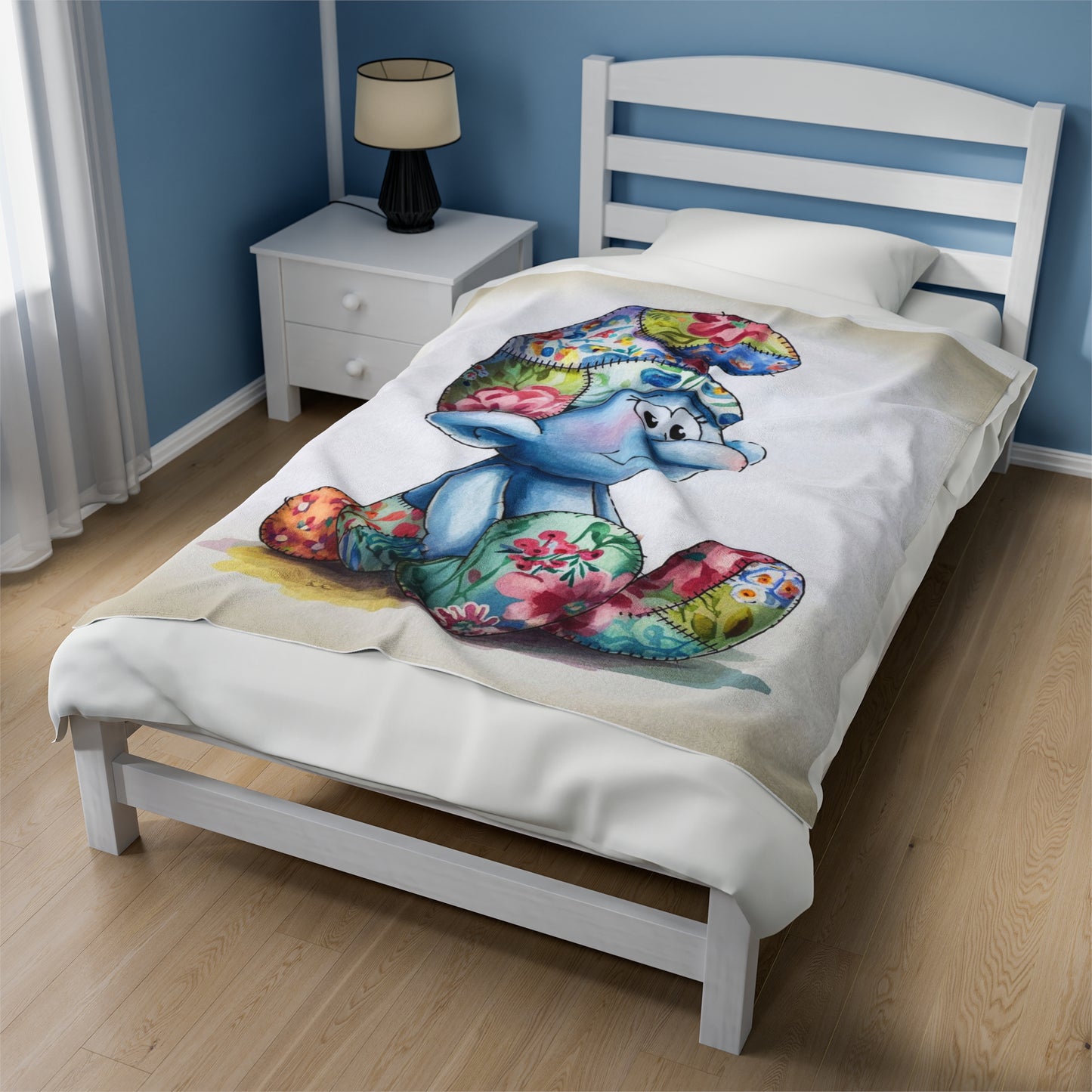 Velveteen Plush Blanket with AI Cartoon Design, Ultra-Soft, Fun, and Perfect for Kids, Cozy Velveteen Plush Blanket with AI Cartoon Design for Kids – Soft, Fun, and Adorable