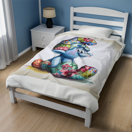 Velveteen Plush Blanket with AI Cartoon Design, Ultra-Soft, Fun, and Perfect for Kids, Cozy Velveteen Plush Blanket with AI Cartoon Design for Kids – Soft, Fun, and Adorable