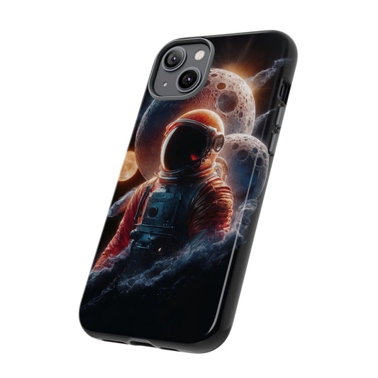 IPhone Tough Cases Space Astronaut Character AI Generated Design --- Tough Phone Cases IPhone Space Astronaut Ai Design --- Tough Phone Cases for iPhone Space Astronaut AI Design