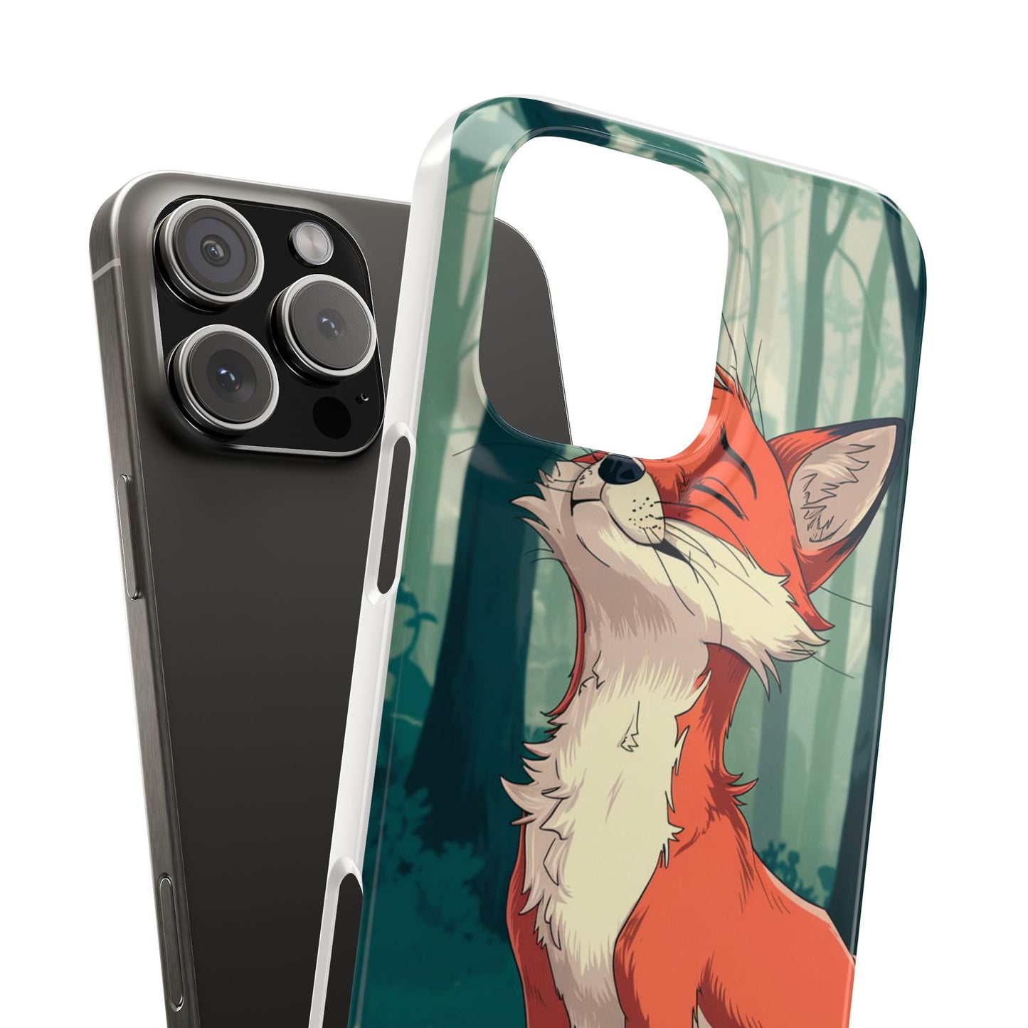 🔥 Snap Case – Fox Anime Design for iPhone & Samsung | Sleek & Stylish Protection for Anime Lovers! Minimalist Fox Japanese Anime Design for iPhone & Samsung