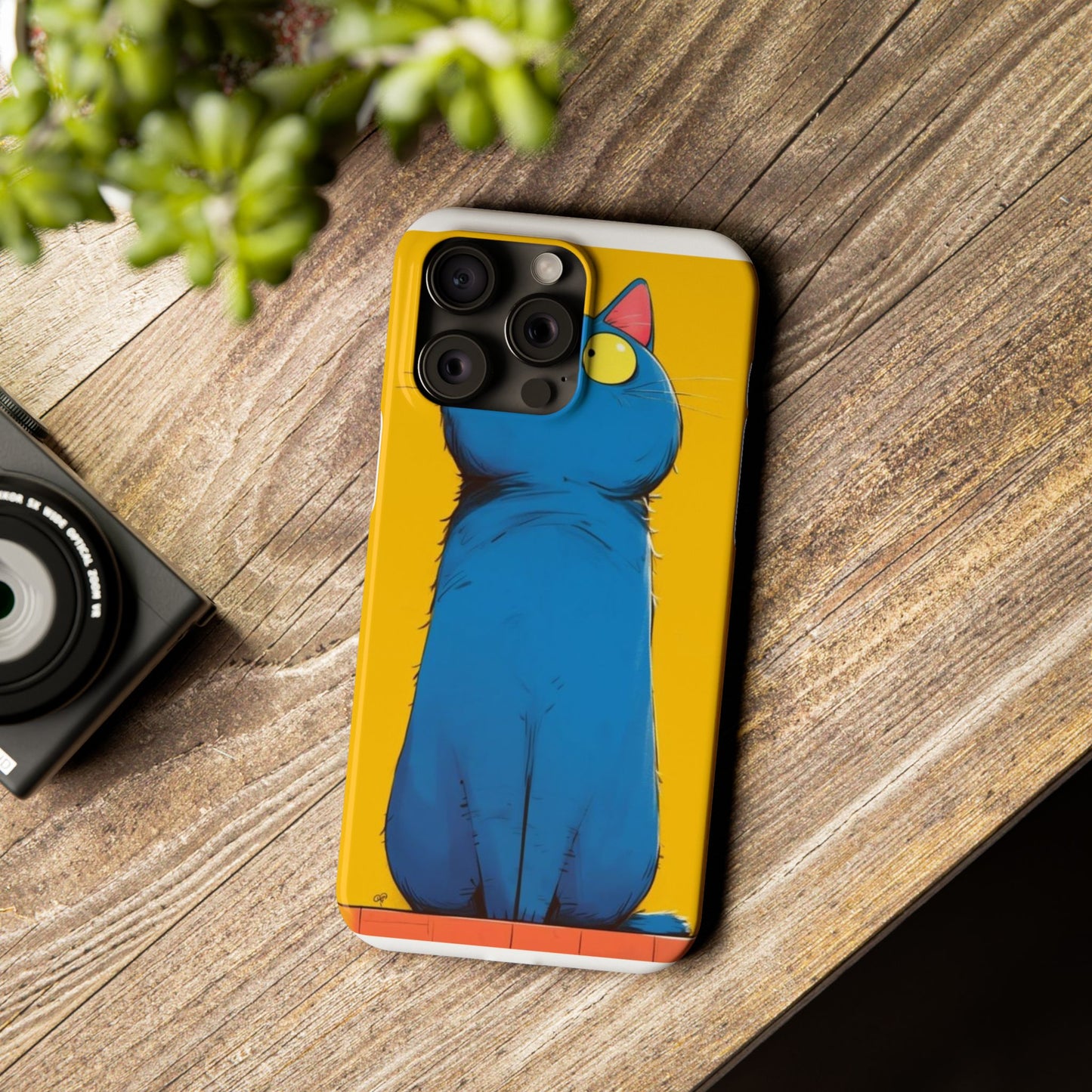 Slim Phone Case – AI Persian Cat Design | Stylish & Protective
