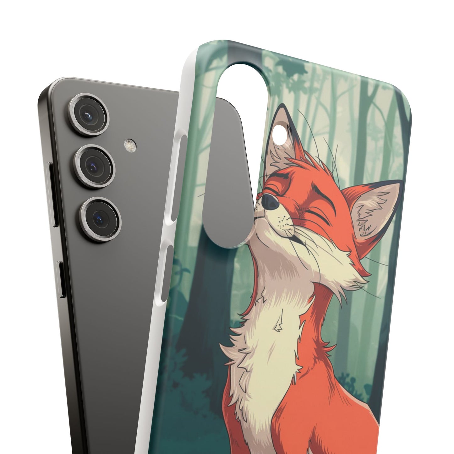 🔥 Snap Case – Fox Anime Design for iPhone & Samsung | Sleek & Stylish Protection for Anime Lovers! Minimalist Fox Japanese Anime Design for iPhone & Samsung