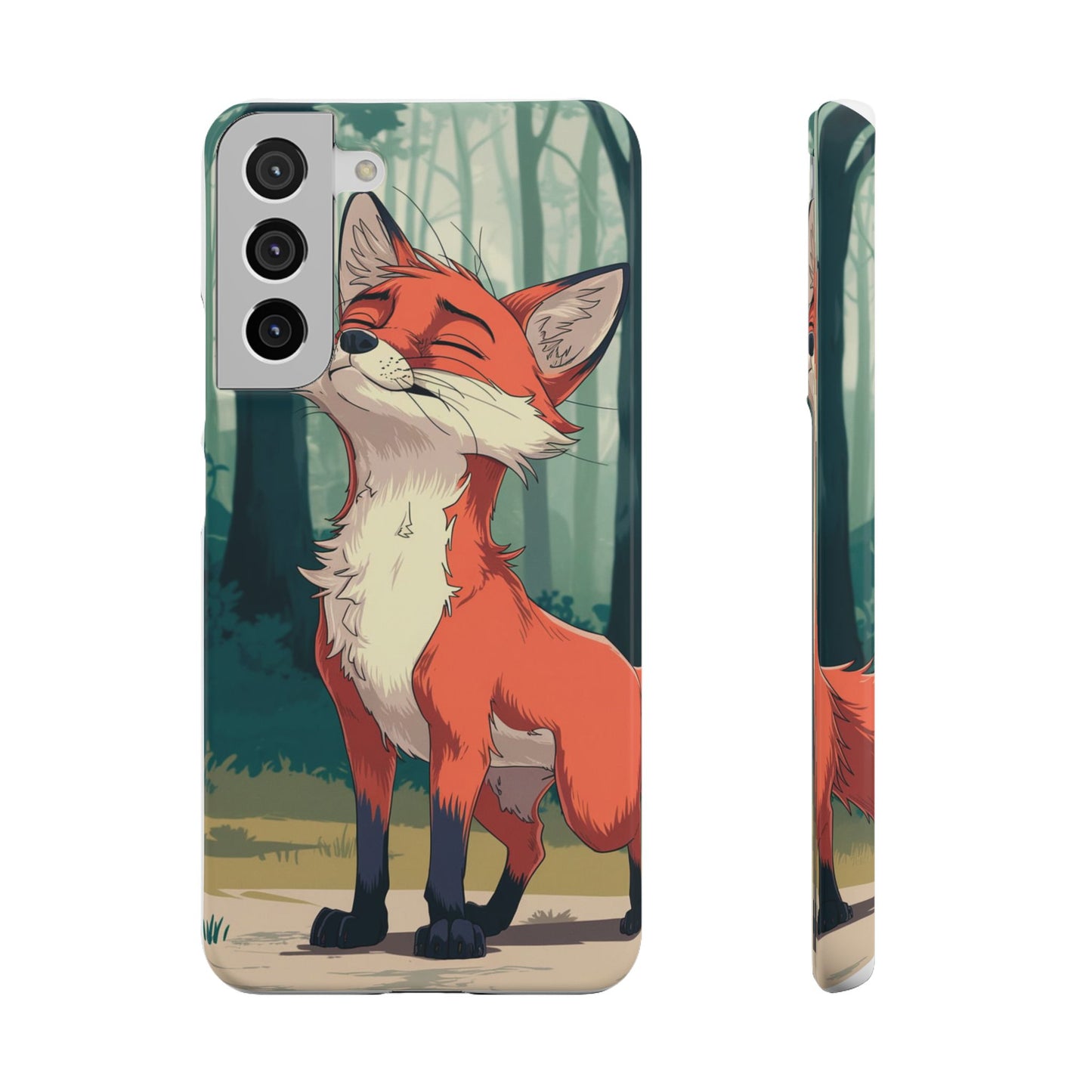 🔥 Snap Case – Fox Anime Design for iPhone & Samsung | Sleek & Stylish Protection for Anime Lovers! Minimalist Fox Japanese Anime Design for iPhone & Samsung