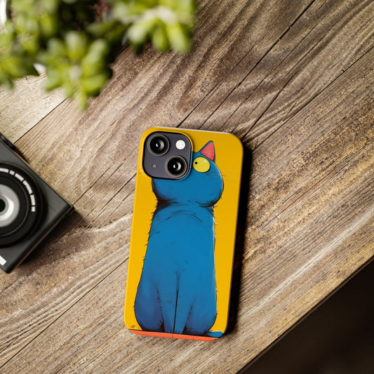 Slim Phone Case – AI Persian Cat Design | Stylish & Protective