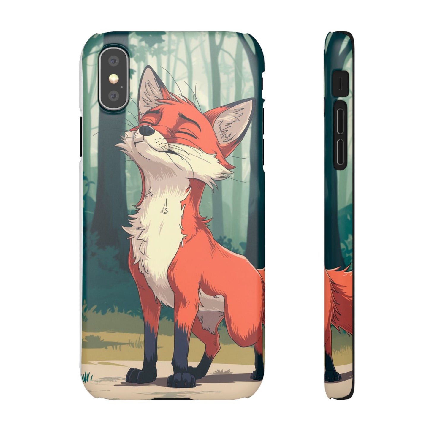 🔥 Snap Case – Fox Anime Design for iPhone & Samsung | Sleek & Stylish Protection for Anime Lovers! Minimalist Fox Japanese Anime Design for iPhone & Samsung